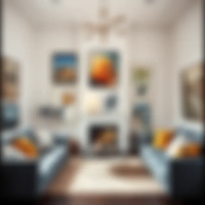 Inspiration from the Gallery An art gallery showcasing diverse artwork that inspires creativity