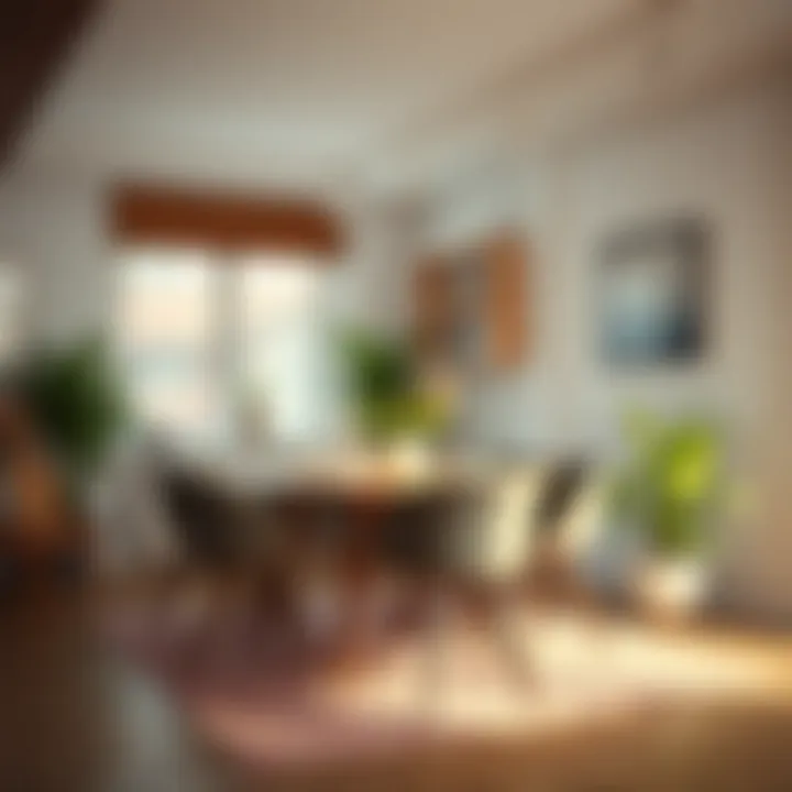 Cozy dining area with economical decor ideas