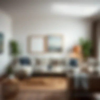 Stylish living room with affordable decor