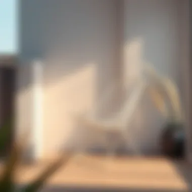 Elegant balcony foldable chair designed for compact spaces