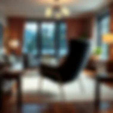 An elegant indoor arrangement featuring camping world lounge chairs