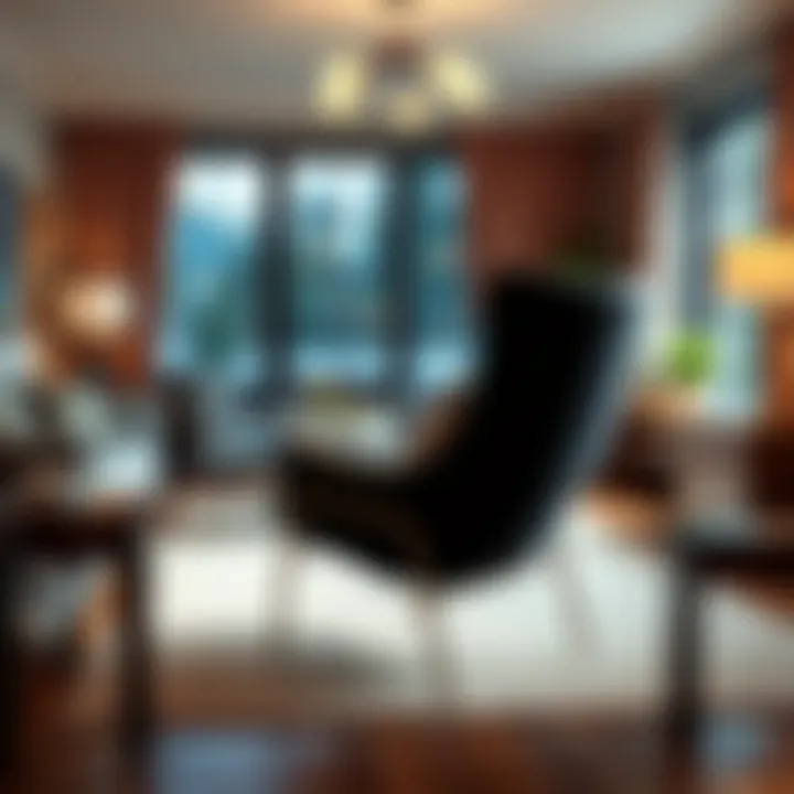 An elegant indoor arrangement featuring camping world lounge chairs