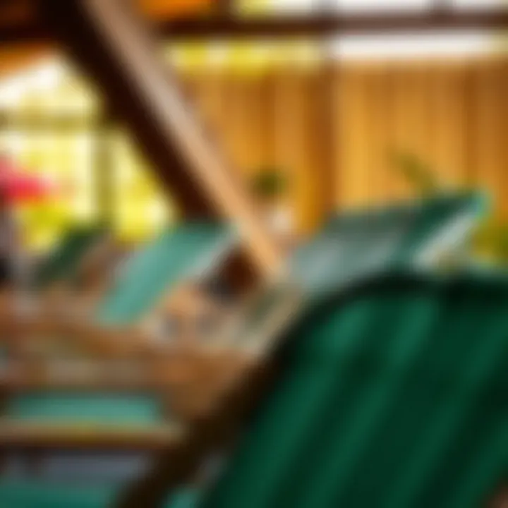 A close-up of high-quality materials used in camping world lounge chairs