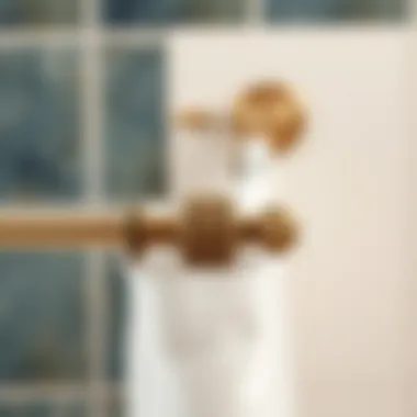 High-Quality Materials for Tension Shower Curtain Rods Close-up of high-quality materials used in tension shower curtain rods