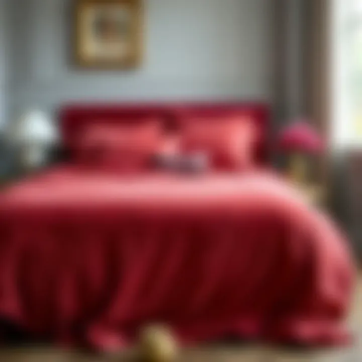 Luxurious velvet duvet cover in rich colors for queen beds