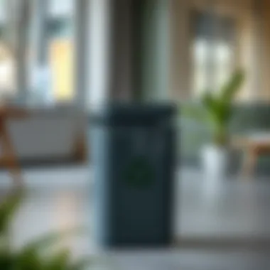 Stylish Compact Recycling Bin for Urban Living Stylish and compact recycling bin designed for urban living