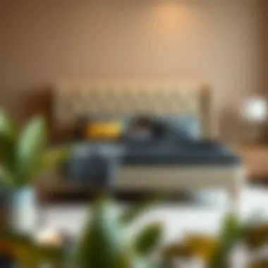 Luxurious Upholstered Queen Bed Frame Luxurious upholstered queen bed frame with a contemporary aesthetic