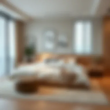 Efficient Bedroom Design with Bed in a Bag Comfortable bed arrangement emphasizing decor efficiency