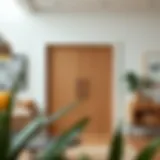 Stylish slab door design showcasing modern aesthetics