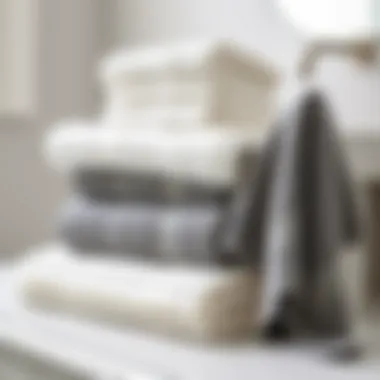 Elegant arrangement of various towel styles