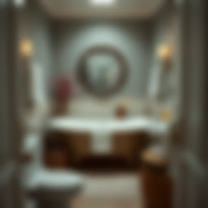 Inviting guest bathroom with coordinated decor