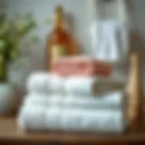 Luxurious cotton guest bath towel collection