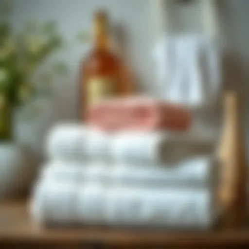 Luxurious cotton guest bath towel collection