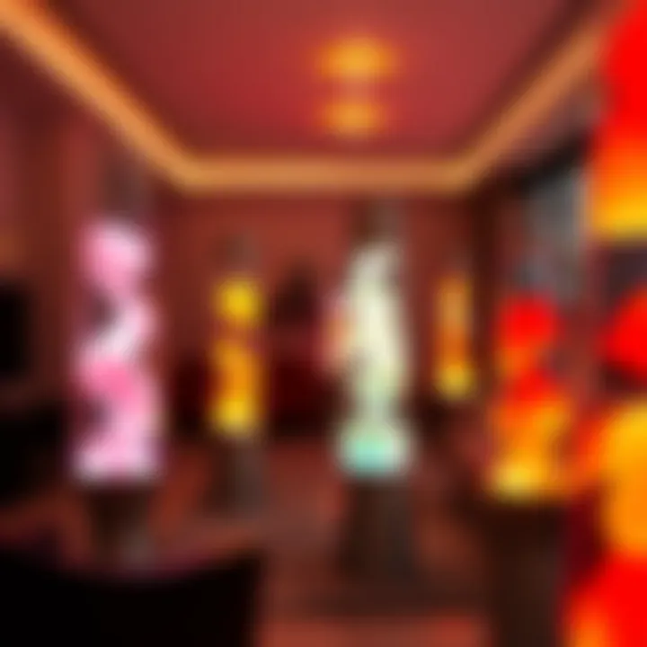 Lava Lamps in Modern Design Contemporary interior showcasing multiple lava lamps