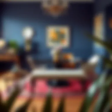 Chic Dining Room Bench in Vibrant Setting Chic dining bench with a backrest, surrounded by vibrant decor.