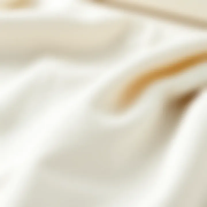 Close-up of fabric texture showcasing thread count