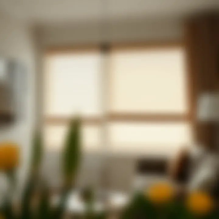 Stylish 14 Inch Wide Blinds in Interior Interior space enhanced with stylish 14 inch wide blinds