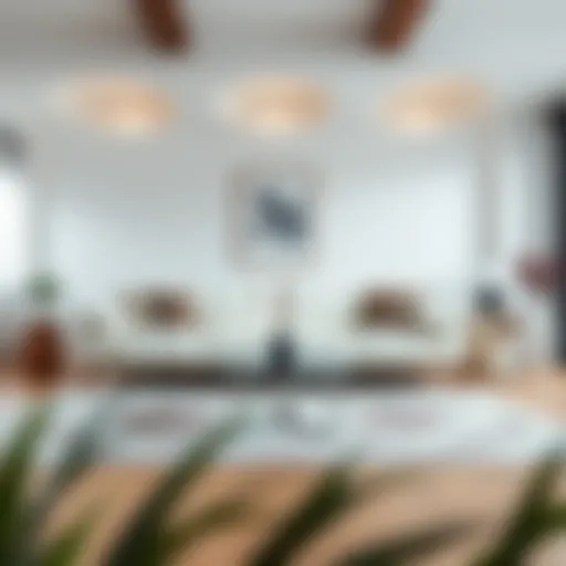 Luxurious White Leather Couch in Modern Living Room Luxurious white leather couch in a modern living room