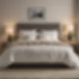 A cozy bedroom showcasing a full size allergy mattress cover on a neatly made bed