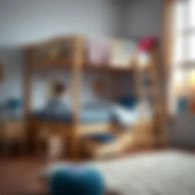 Creative Loft Bed Design Creative design of a loft bed showing ample storage space