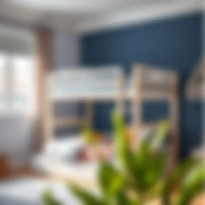 Stylish Children's Loft Bed Stylish children's loft bed with integrated storage solutions