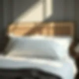 Elegant deep pocket sheets with straps on a styled bed