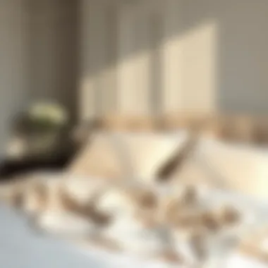 Stylish bedroom with aesthetically pleasing bedding