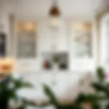 Elegant white pantry cabinets enhancing kitchen organization