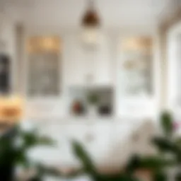 Elegant white pantry cabinets enhancing kitchen organization