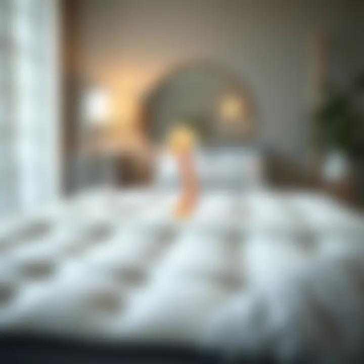 Diagram demonstrating spinal alignment on a firm mattress with soft top