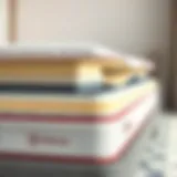 Illustration of a firm mattress with a soft top showcasing its layers