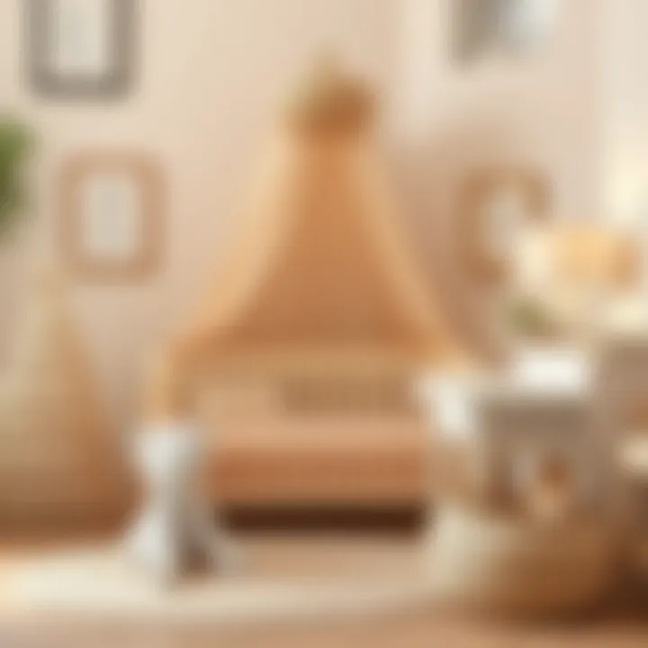 Cozy and inviting nursery setting with plush elements