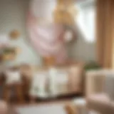 Elegant nursery decor with soft color palette