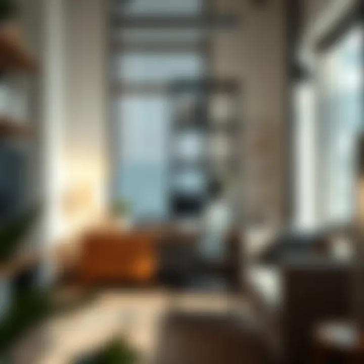 Functional freestanding rack used in a contemporary office environment