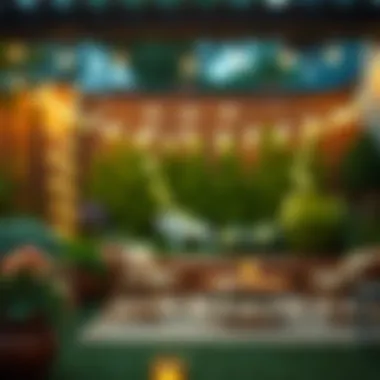 Transforming Outdoor Spaces with LED String Lights Beautifully arranged LED string lights illuminating a garden