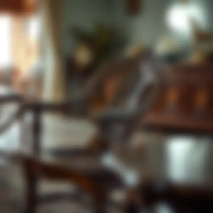 Traditional Wooden Chair with Intricate Craftsmanship A traditional wooden chair showcasing intricate craftsmanship