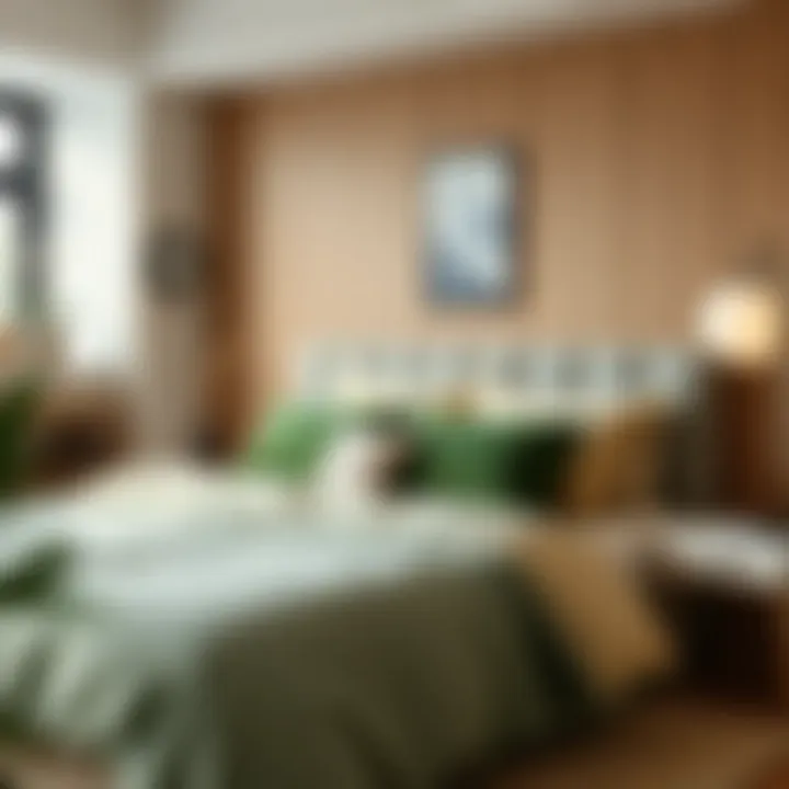 Trendy Interior Designs with Grey Green Duvet Covers Trendy interior designs featuring grey green duvet covers