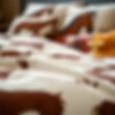 High-Quality Fabric for Equestrian Bedding Close-up of high-quality fabric used in equestrian bedding