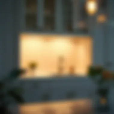 Ambient Inner Cabinet Lighting and Unique Designs Ambient lighting showcasing unique cabinet designs