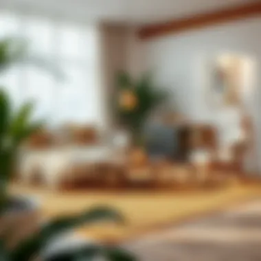 A Jute Rug Complementing Contemporary Decor Elegant jute rug in a modern interior setting