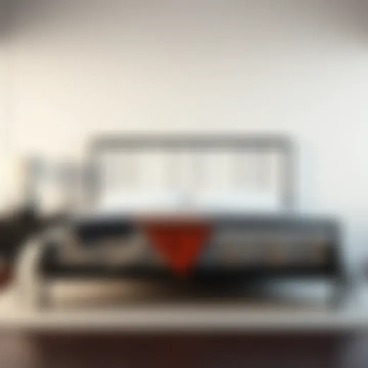 Sleek Metal King Bed Frame Sleek metal king bed frame with contemporary design