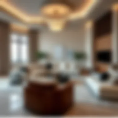 Contemporary Materials in Living Room Design Stylish large living room set with contemporary materials