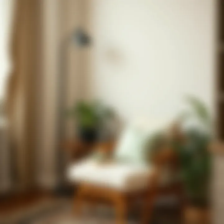 Comfortable chair pad setup in a cozy nook