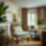 Elegant chair pad enhancing living room decor