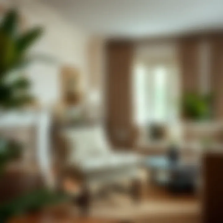 Elegant chair pad enhancing living room decor