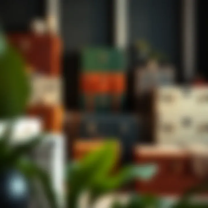 Stylish Display of Diverse Storage Chests Artistic arrangement of various locking storage chests in a stylish setting