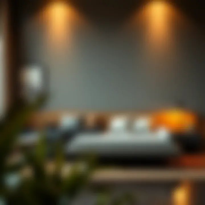 Stylish Low Full Size Bed in Contemporary Setting Stylish low full size bed in a contemporary interior