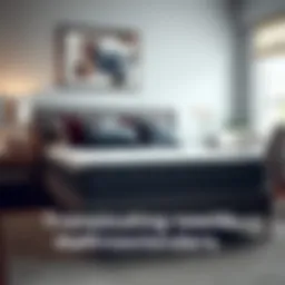 Illustration of a mattress extender in use