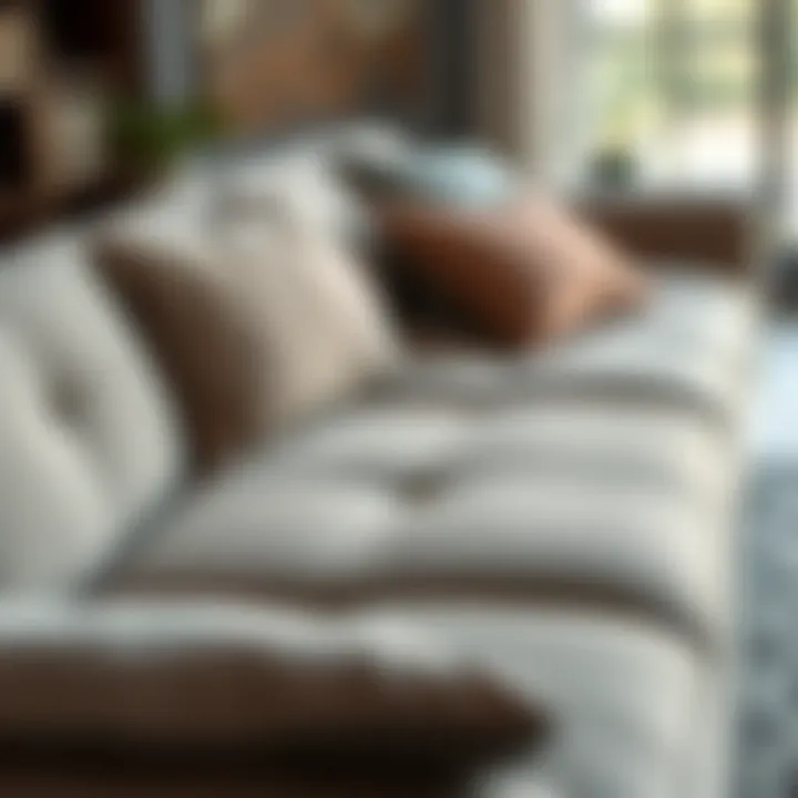 Textural Diversity: Materials in Modern Sofa Beds Variety of materials used in modern sofa beds emphasizing texture and design