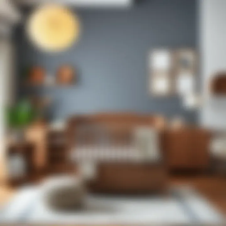 Functional and Stylish Nursery Arrangements Stylish nursery sets arranged to highlight functionality and design